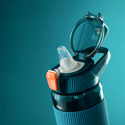 Gourde Sport Bleue Transparente