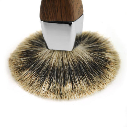Blaireau en Bois - Chrome