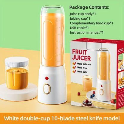 Blender Multifonction USB Rechargeable : Juicer Fruits, Légumes, Glace, Smoothie