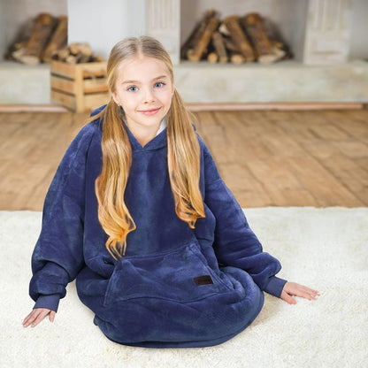 Pull Plaid Enfant Bleu