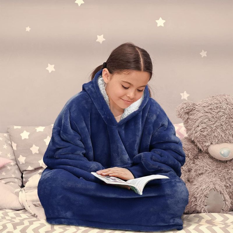 Sweat Plaid Enfant Bleu