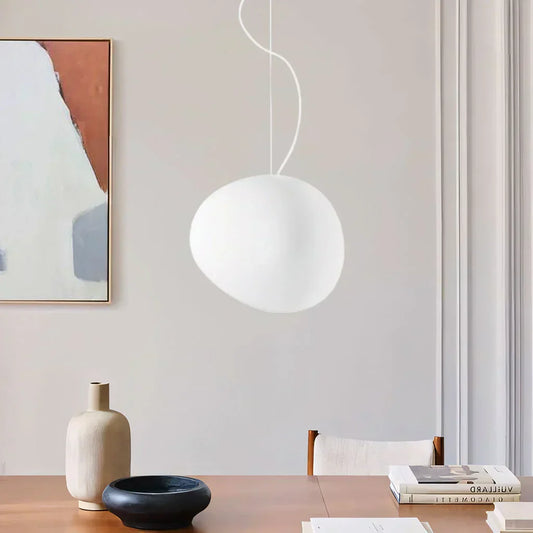 Lampe Design Pierre Naturelle – Verre Opale LED