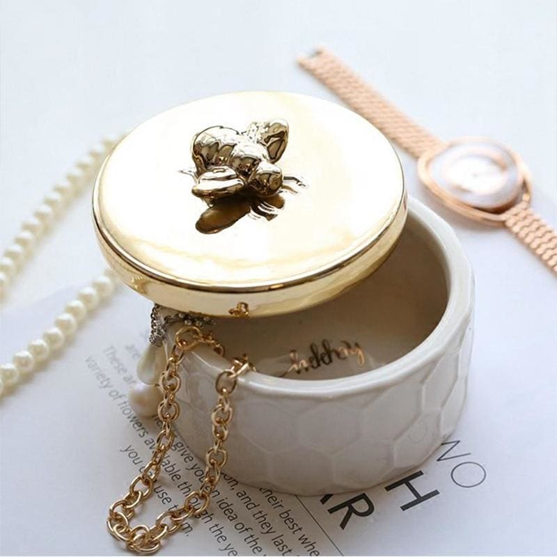 Boîte à bijoux abeille