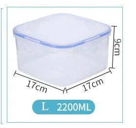 Boîte à lunch en plastique pour enfant 6 tailles - Eco-friendly, micro-ondable, hermétique 2200ml