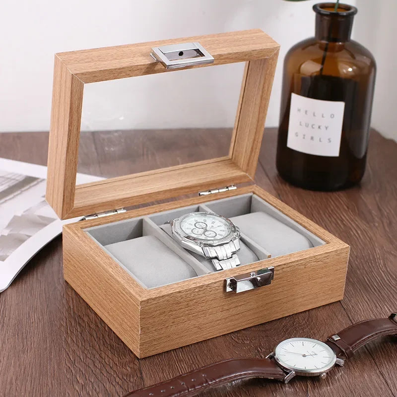 Boîte à montres en bambou – Rangement 3 à 10 montres