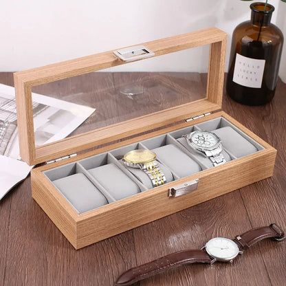 Boîte à montres en bambou – Rangement 3 à 10 montres