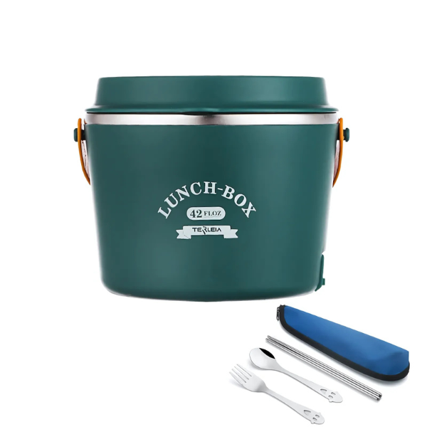 Boîte à Repas Chauffante Verte