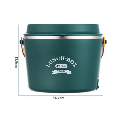Boîte à Repas Chauffante Verte