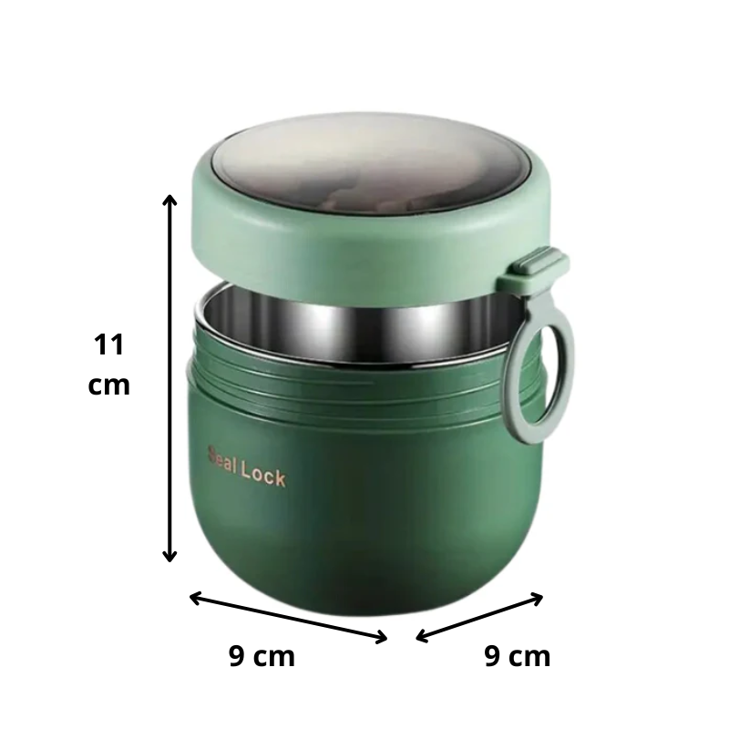 Boîte Bento Isotherme Verte