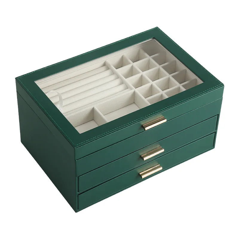 Boîte à bijoux de luxe à 3 niveaux