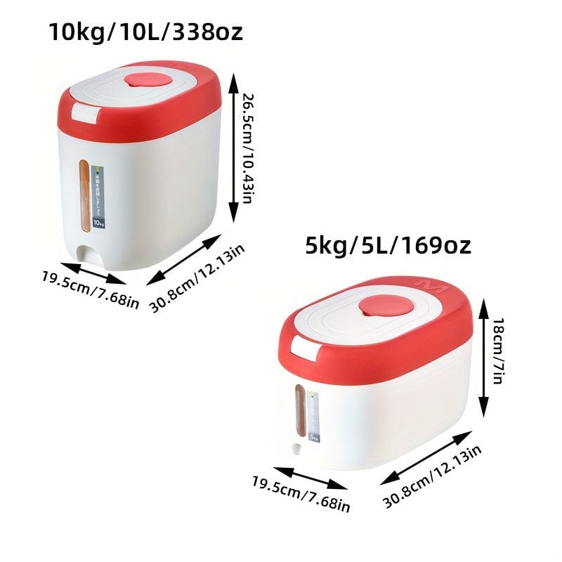 Boîte de Rangement pour Riz Scellée de Grande Capacité