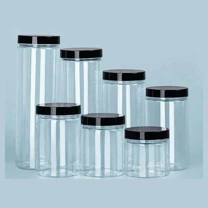 Boîte de Rangement Ronde Alimentaire à Couvercle Noir