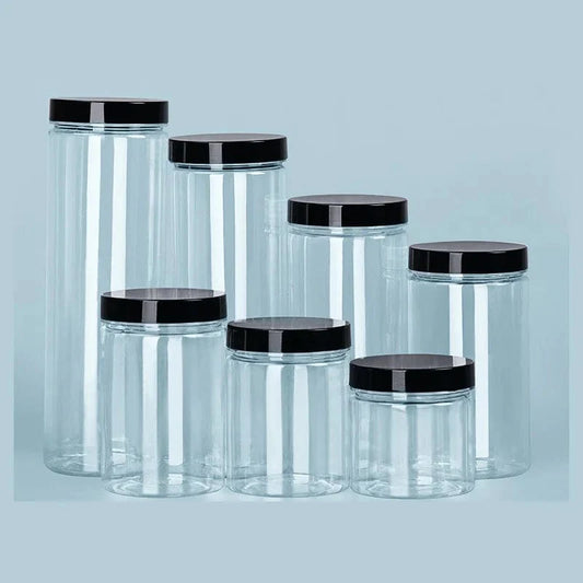 Boîte de Rangement Ronde Alimentaire à Couvercle Noir
