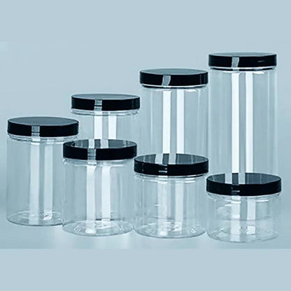 Boîte de Rangement Ronde Alimentaire à Couvercle Noir