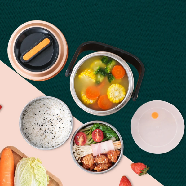 Boîte Repas Isotherme Chaud Verte