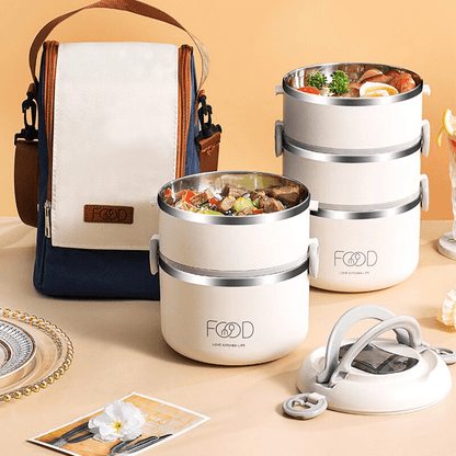 Boite Repas Inox Blanche