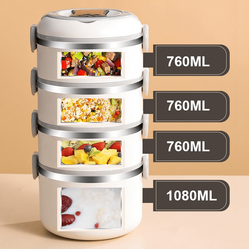 Boite Repas Inox Blanche