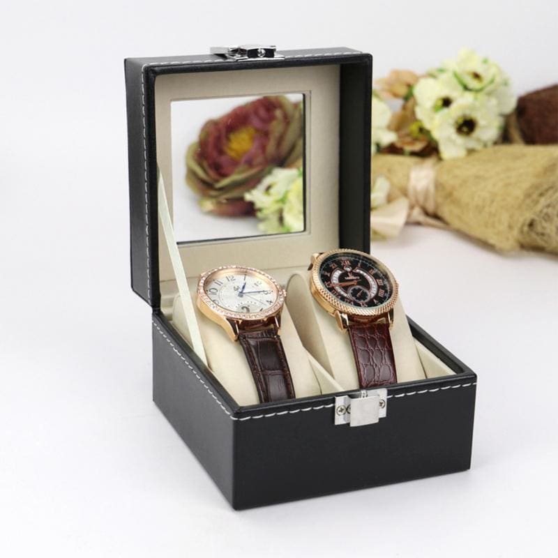Boîte à montres en cuir – 2 à 10 emplacements