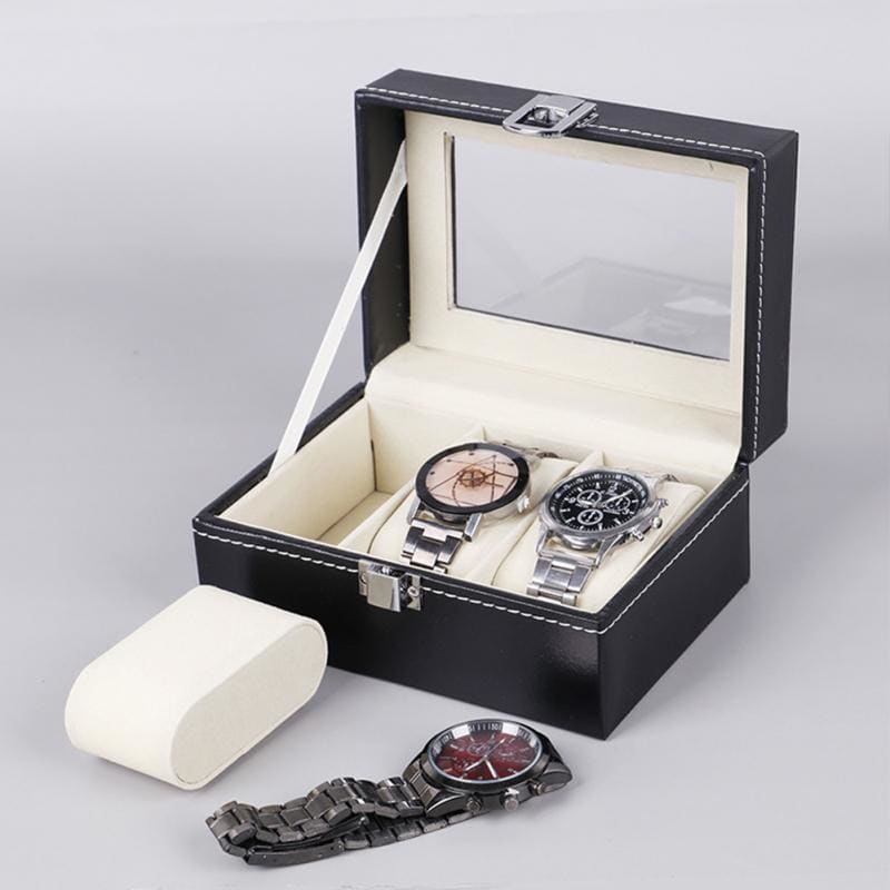 Boîte à montres en cuir – 2 à 10 emplacements