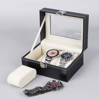 Boîte à montres en cuir – 2 à 10 emplacements