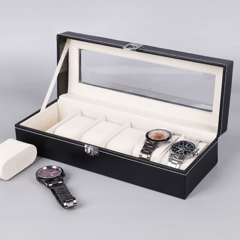 Boîte à montres en cuir – 2 à 10 emplacements