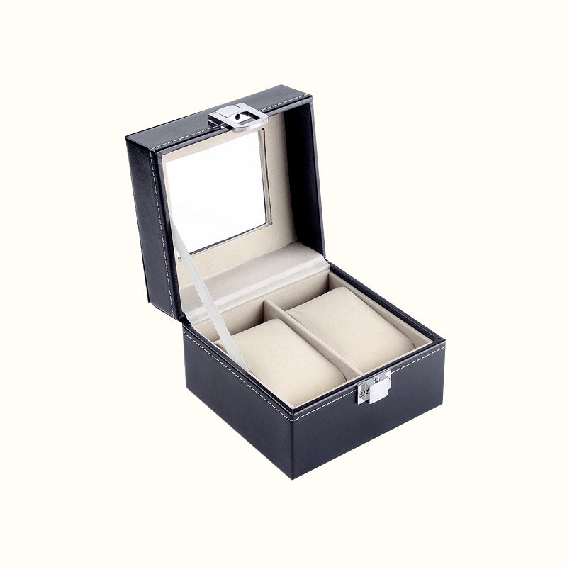 Boîte à montres en cuir – 2 à 10 emplacements