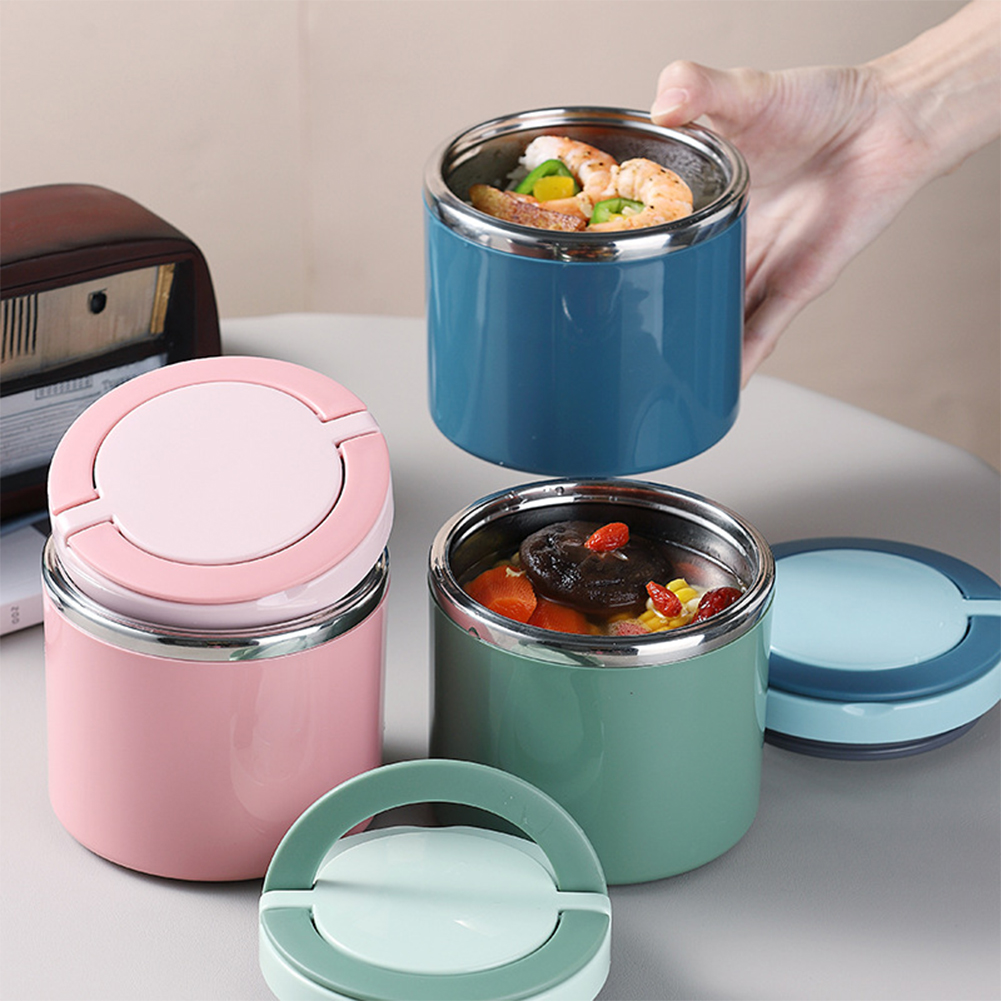 Lunch box isotherme inox bleue