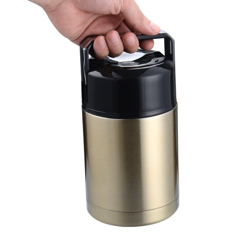 Boîte Thermos Alimentaire Dorée