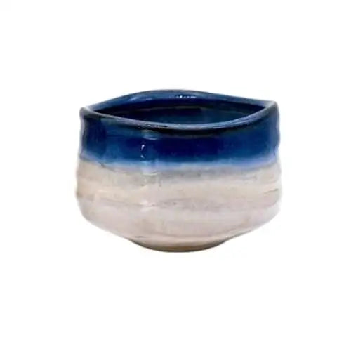 Bol à Thé Chawan Japonais Bleu & Blanc
