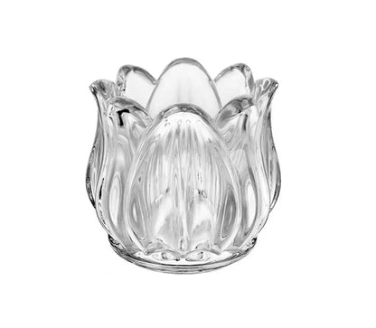 Bougeoir tulipe en verre