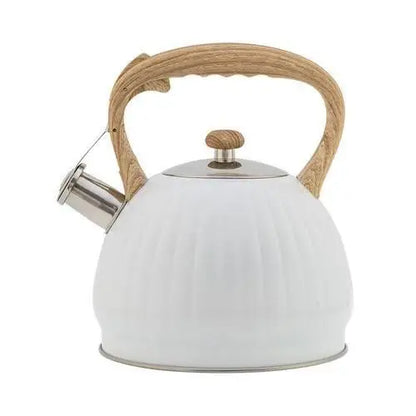 Bouilloire Coquillage Blanche à Sifflet