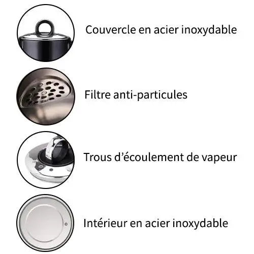 Bouilloire Électrique 1 Litre Rouge