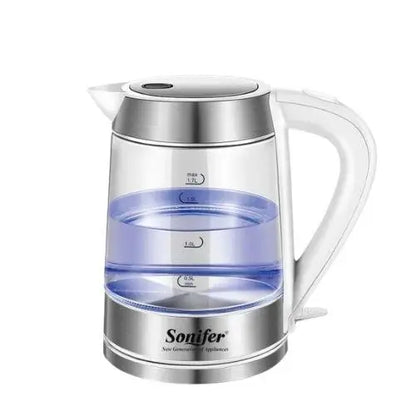 Bouilloire Électrique en Verre LED bleue