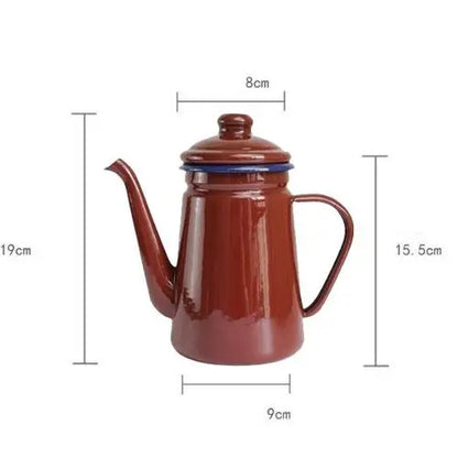 Bouilloire Porcelaine Émaillée Marron