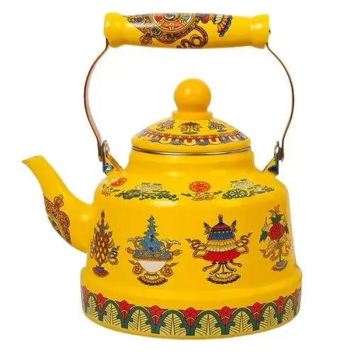 Bouilloire vintage Symboles bouddhistes