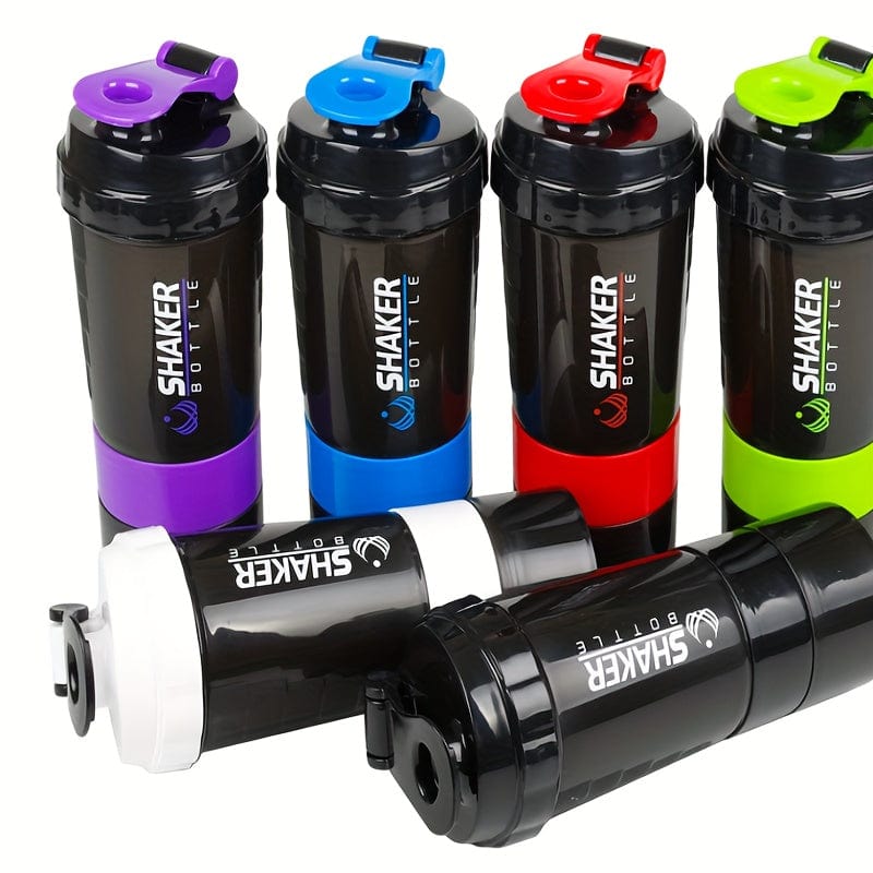 Bouteille Shaker 2 Compartiments Proteine GymHomeAsistantFitness