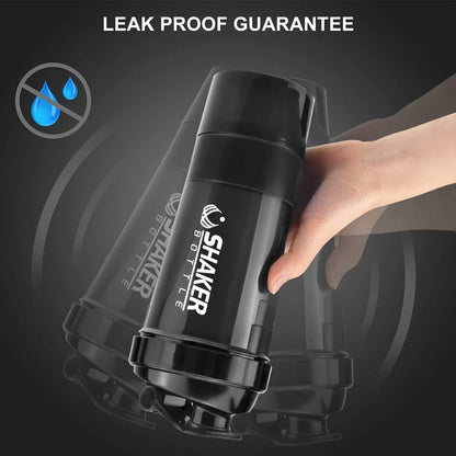Bouteille Shaker 2 Compartiments Proteine GymHomeAsistantFitness