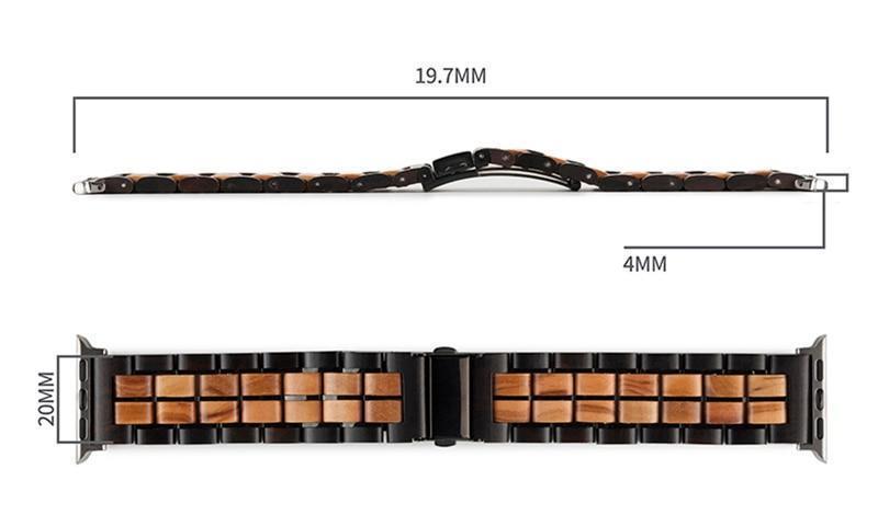 Bracelet Apple Watch en Bois