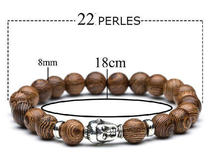 Bracelet  Bois Minimal - Bouddha