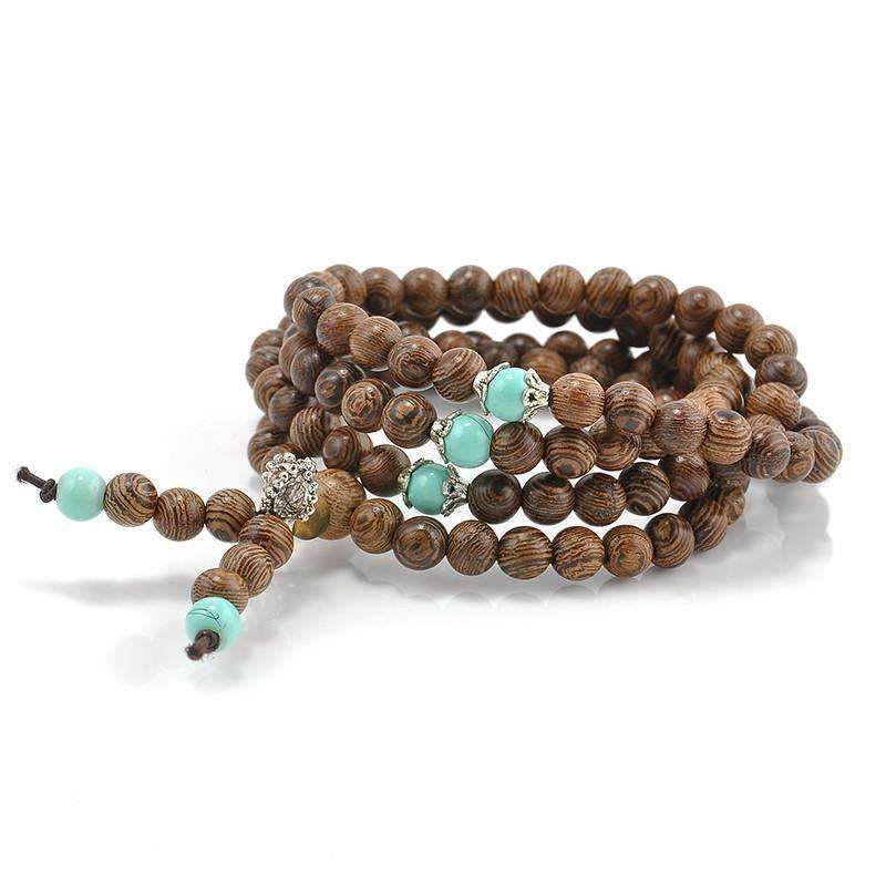 Bracelet Bois Twist - Turquoise