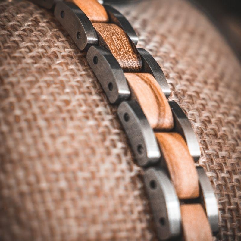 Bracelet en bois homme - Steel Olivier
