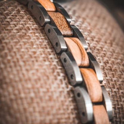 Bracelet en bois homme - Steel Olivier