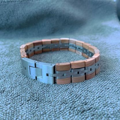Bracelet Homme Bois - Raised Olive