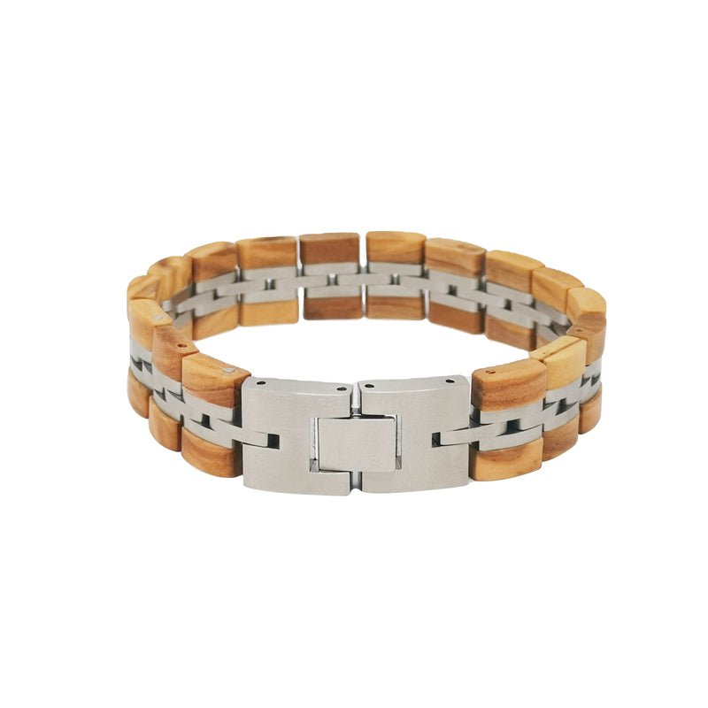 Bracelet Homme Bois - Raised Olive Olvier