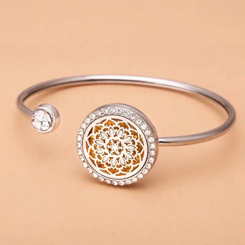 Bracelet jonc diffuseur huiles essentielles - Arbre de vie