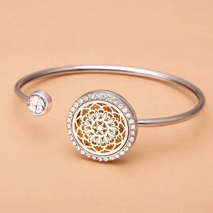 Bracelet jonc diffuseur huiles essentielles - Arbre de vie