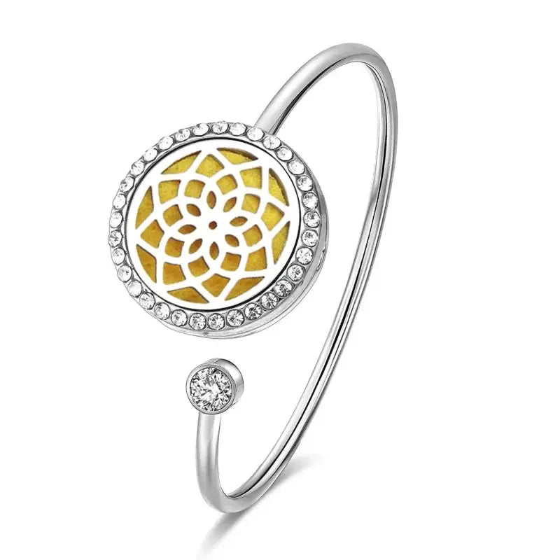 Bracelet jonc diffuseur huiles essentielles - Arbre de vie