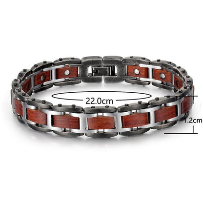 Bracelet magnetique bois - Griffed Acajou Length 22 CM