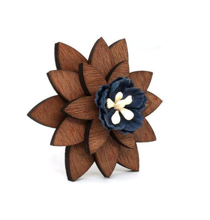 Broche en bois - Electra