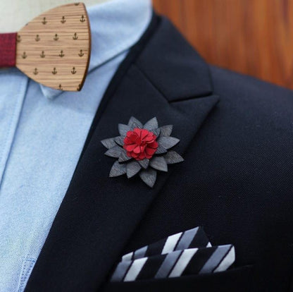 Broche en bois - Euphoria